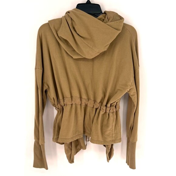 Young, Fabulous, and Broke Womens Drawstring Jacket Size Medium Mustard Yellow - Picture 5 of 7